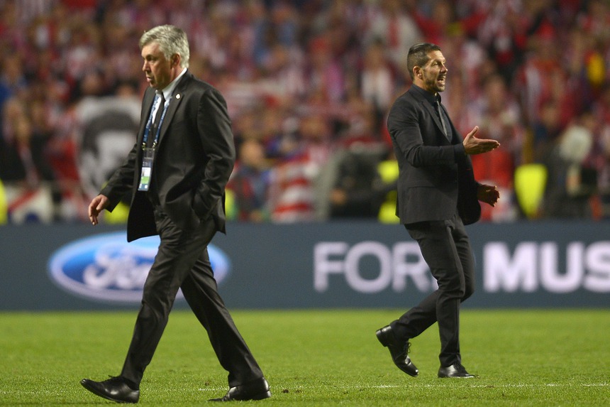 Ancelotti đối đầu Simeone: Cuộc chiến giữa lý trí và sự mất trí - Ảnh 1. Ancelotti đối đầu Simeone: Cuộc chiến giữa lý trí và sự mất trí - Ảnh 1.