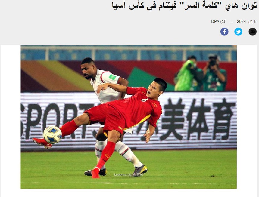 Tiền đạo ĐT Việt Nam tạo địa chấn ở AFC Champions League được báo Tây Á khen ngợi, gọi là ngôi sao số 1 của HLV Troussier - Ảnh 2.