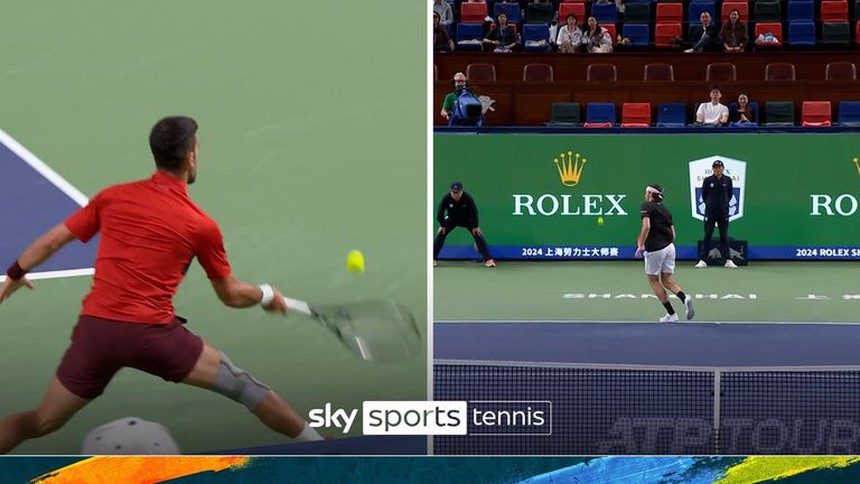 Loại Taylor Fritz, Djokovic gặp Jannik Sinner trong trận chung kết trong mơ ở Thượng Hải - Ảnh 1. Djokovic