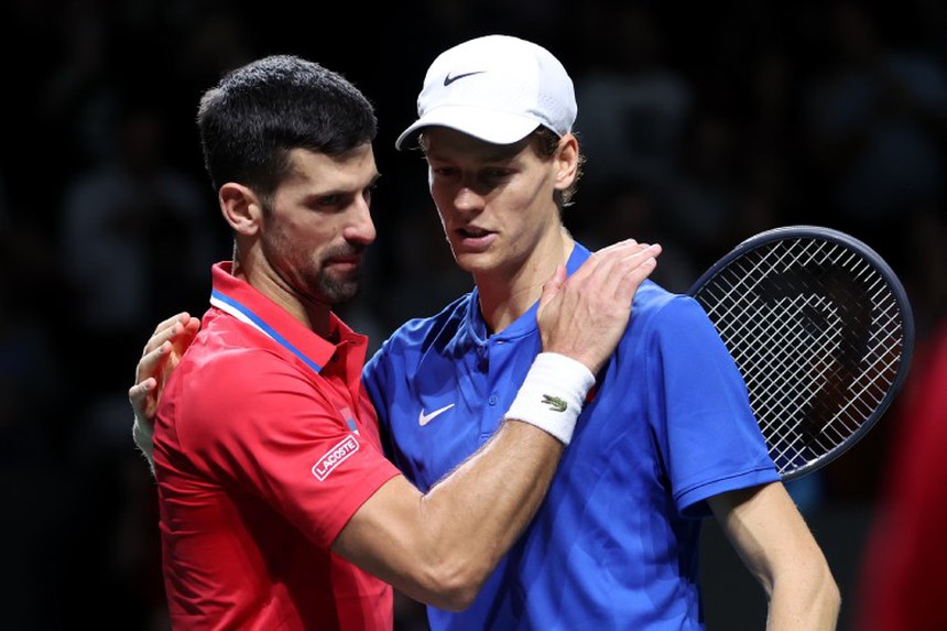 Loại Taylor Fritz, Djokovic gặp Jannik Sinner trong trận chung kết trong mơ ở Thượng Hải - Ảnh 3. Djokovic