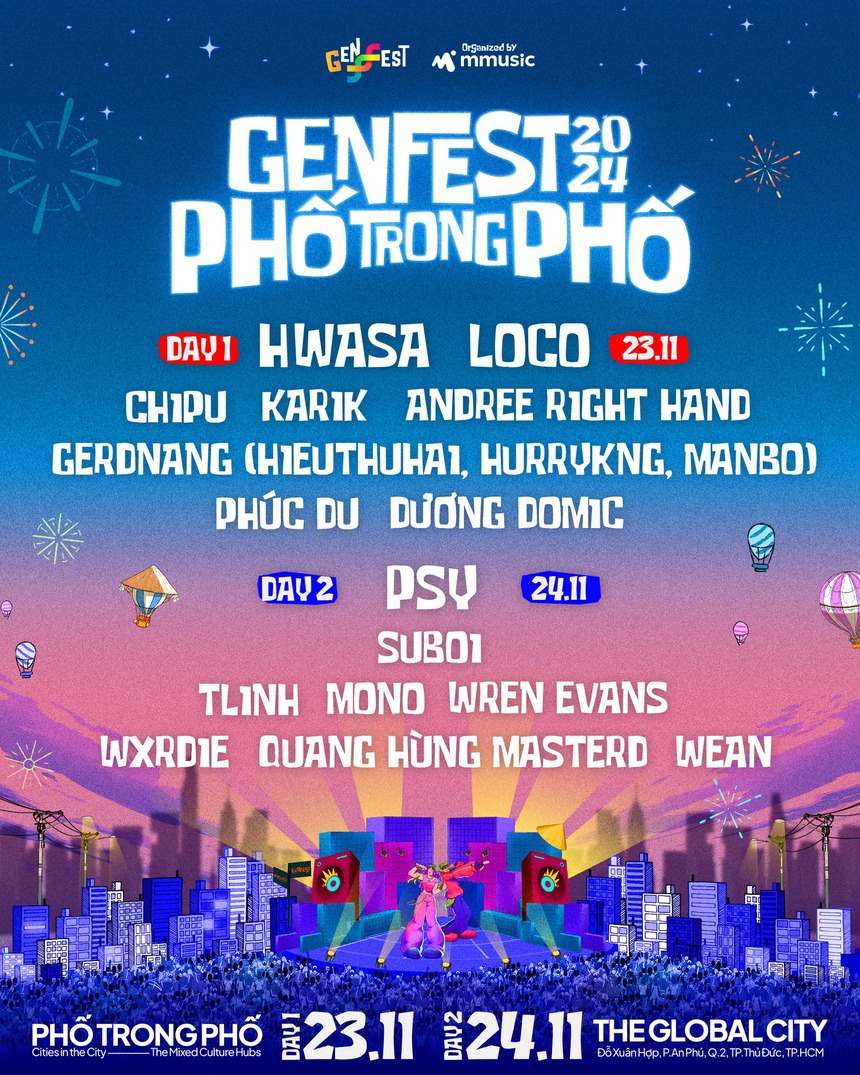 GENfest 2024 "chốt sổ" dàn line up: "ông hoàng tỷ view" PSY lộ diện - Ảnh 1.