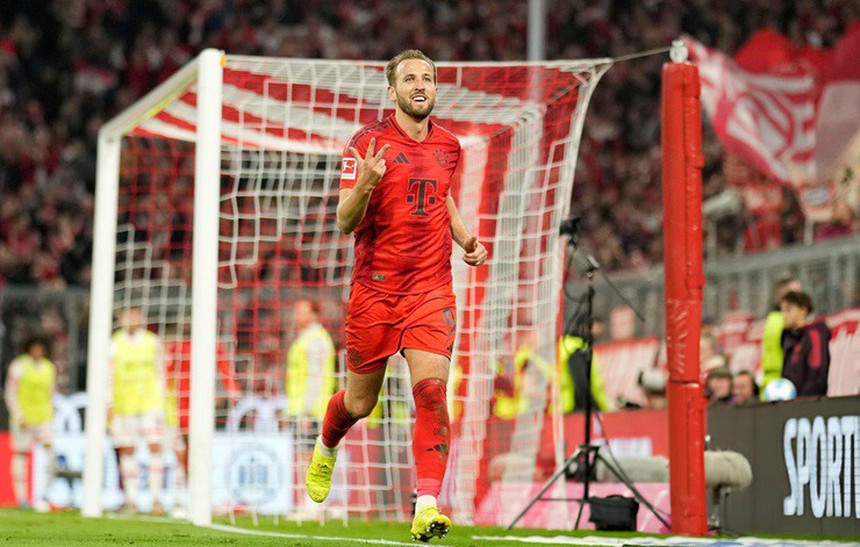 Harry Kane lập hat-trick khó tin trong 23 phút giúp Bayern thị uy sức mạnh ở đỉnh bảng Bundesliga - Ảnh 1. Harry Kane lập hat-trick khó tin trong 23 phút giúp Bayern thị uy sức mạnh ở đỉnh bảng Bundesliga - Ảnh 1.