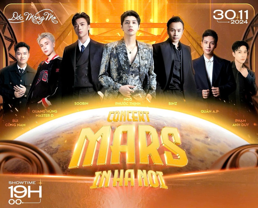 Noo Phước Thịnh cùng dàn "nam thần" hội ngộ ở "Dốc mộng mơ – Mars in Hanoi" - Ảnh 1. Noo Phước Thịnh cùng dàn "nam thần" hội ngộ ở "Dốc mộng mơ – Mars in Hanoi" - Ảnh 1.