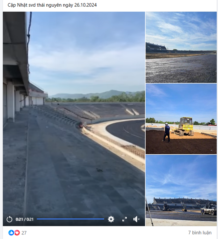 SVĐ lớn nhất miền núi phía Bắc hơn 500 tỷ đồng khiến CĐV trầm trồ, dự kiến sử dụng trong năm nay - Ảnh 2. SVĐ lớn nhất miền núi phía Bắc hơn 500 tỷ đồng khiến CĐV trầm trồ, dự kiến sử dụng trong năm nay - Ảnh 2.