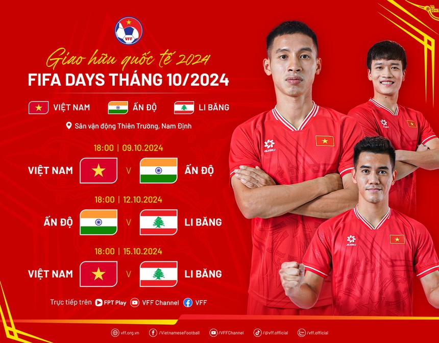 Tin nóng thể thao tối 4/10: Ấn Độ từ chối đá 2 trận, ĐT Việt Nam có mời đội V-League đá giao hữu? - Ảnh 1. Tin nóng thể thao tối 4/10: Ấn Độ từ chối đá 2 trận, ĐT Việt Nam có mời đội V-League đá giao hữu? - Ảnh 1.
