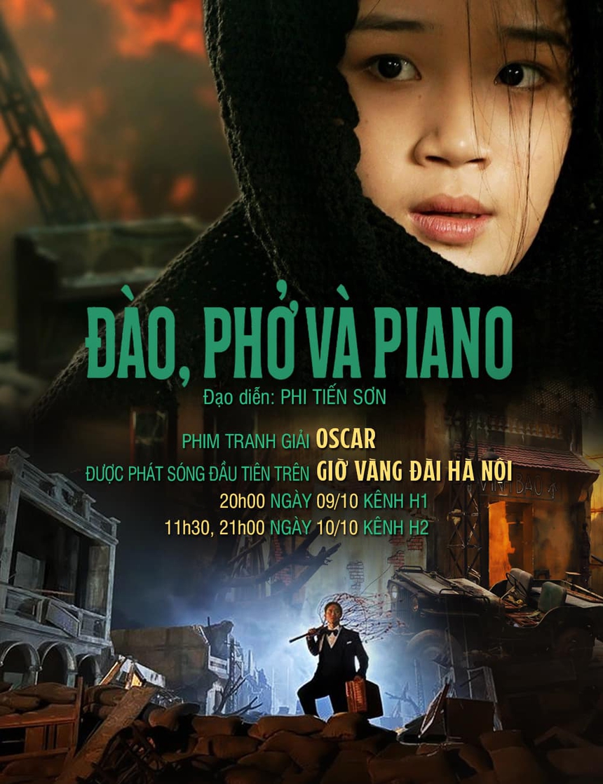 "Đào, Phở và Piano" phát sóng đầu tiên vào khung giờ vàng Đài Hà Nội - Ảnh 1. "Đào, Phở và Piano" phát sóng đầu tiên vào khung giờ vàng Đài Hà Nội - Ảnh 1.