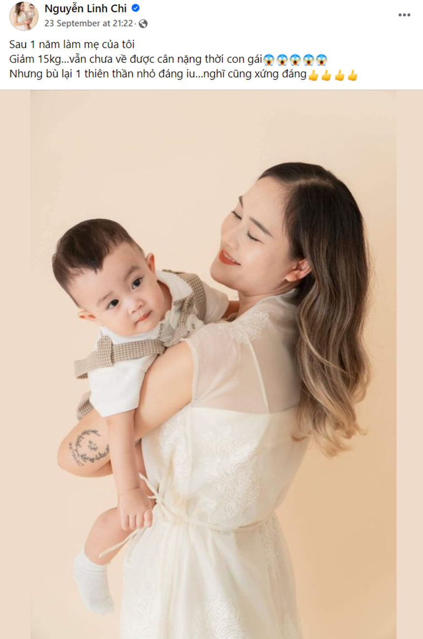 Linh Chi tiết lộ hồi tháng 9/2024 là cô đã giảm 15kg sau hơn 1 năm làm mẹ Linh Chi tiết lộ hồi tháng 9/2024 là cô đã giảm 15kg sau hơn 1 năm làm mẹ