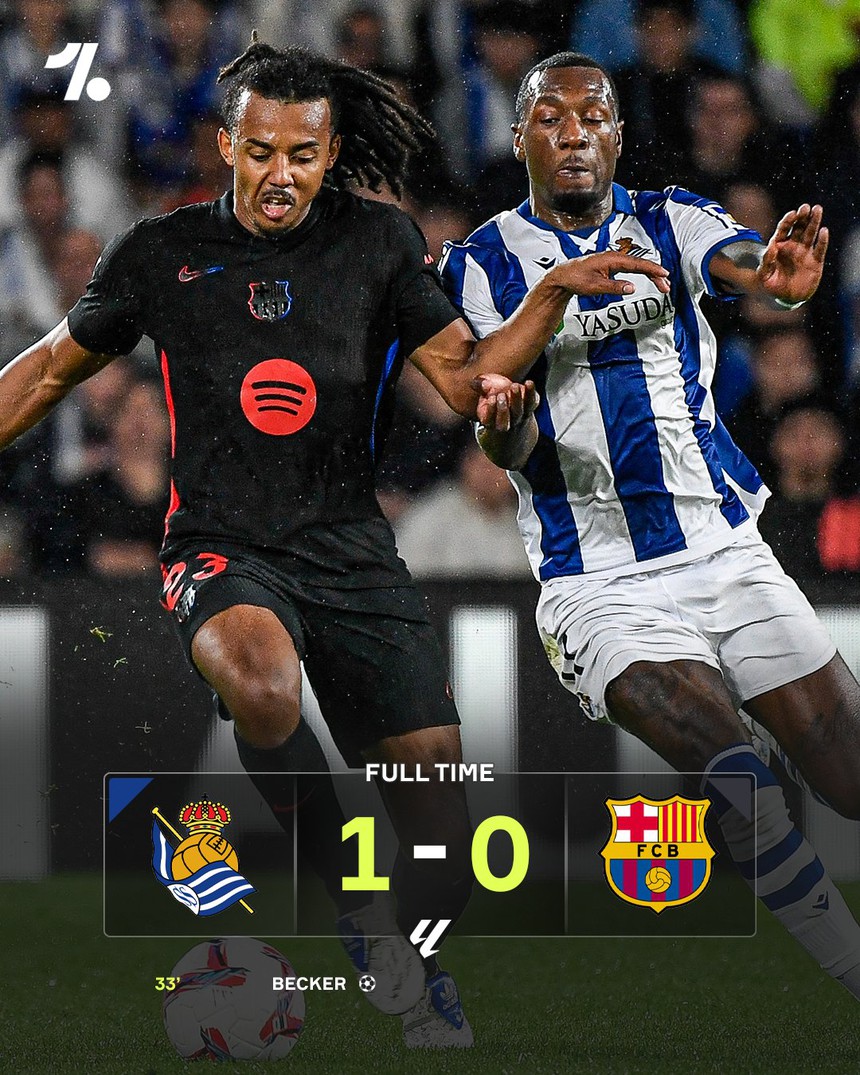 Thua Sociedad với thống kê bất ngờ, Barcelona dứt mạch toàn thắng - Ảnh 2. Thua Sociedad với thống kê bất ngờ, Barcelona dứt mạch toàn thắng - Ảnh 2.