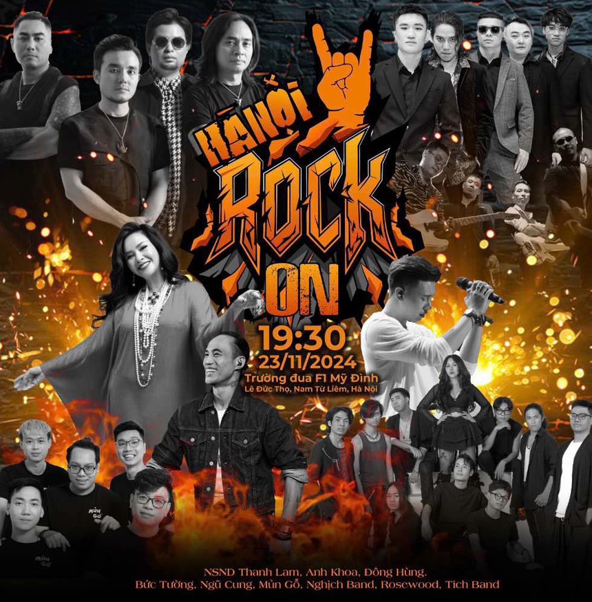 NSND Thanh Lam, ca sĩ Đông Hùng… cùng "khuấy đảo" đêm nhạc "Hà Nội Rock" - Ảnh 1. NSND Thanh Lam, ca sĩ Đông Hùng… cùng "khuấy đảo" đêm nhạc "Hà Nội Rock" - Ảnh 1.