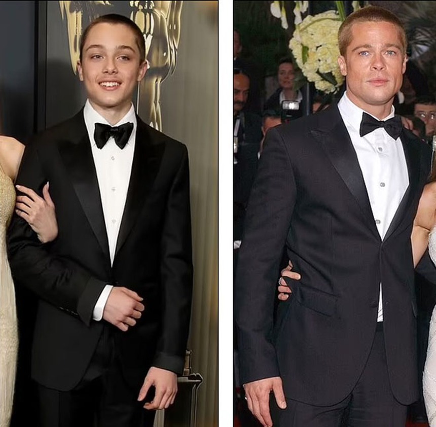 Angelina Jolie xuất hiện cùng cậu con trai giống hệt Brad Pitt thời trẻ - Ảnh 4. Angelina Jolie xuất hiện cùng cậu con trai giống hệt Brad Pitt thời trẻ - Ảnh 4.