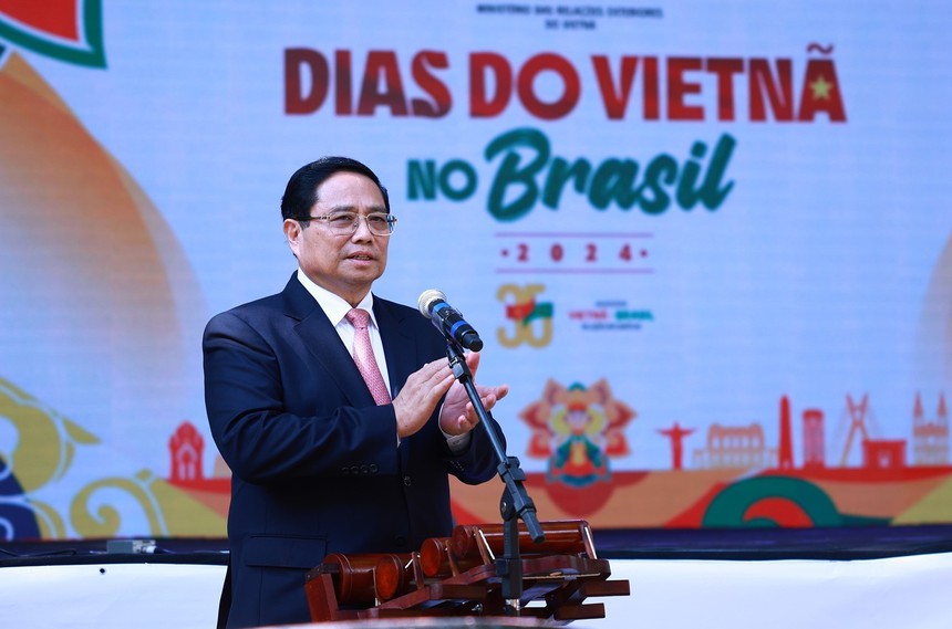 Thủ tướng Phạm Minh Chính dự Chương trình "Ngày Việt Nam tại Brazil" - Ảnh 2. Thủ tướng Phạm Minh Chính dự Chương trình "Ngày Việt Nam tại Brazil" - Ảnh 2.