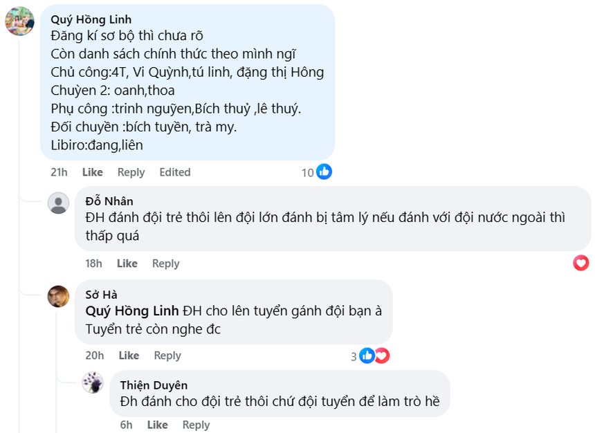 Đặng Thị Hồng thu hút ý kiến trái chiều khi danh sách triệu tập vào ĐTQG năm 2025 của HLV Tuấn Kiệt vẫn được giữ kín
