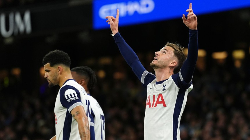 Địa chấn ở Etihad: Man City thảm bại cực khó tin trước Tottenham, giấc mơ vô địch lung lay dữ dội - Ảnh 1. Địa chấn ở Etihad: Man City thảm bại cực khó tin trước Tottenham, giấc mơ vô địch lung lay dữ dội - Ảnh 1.