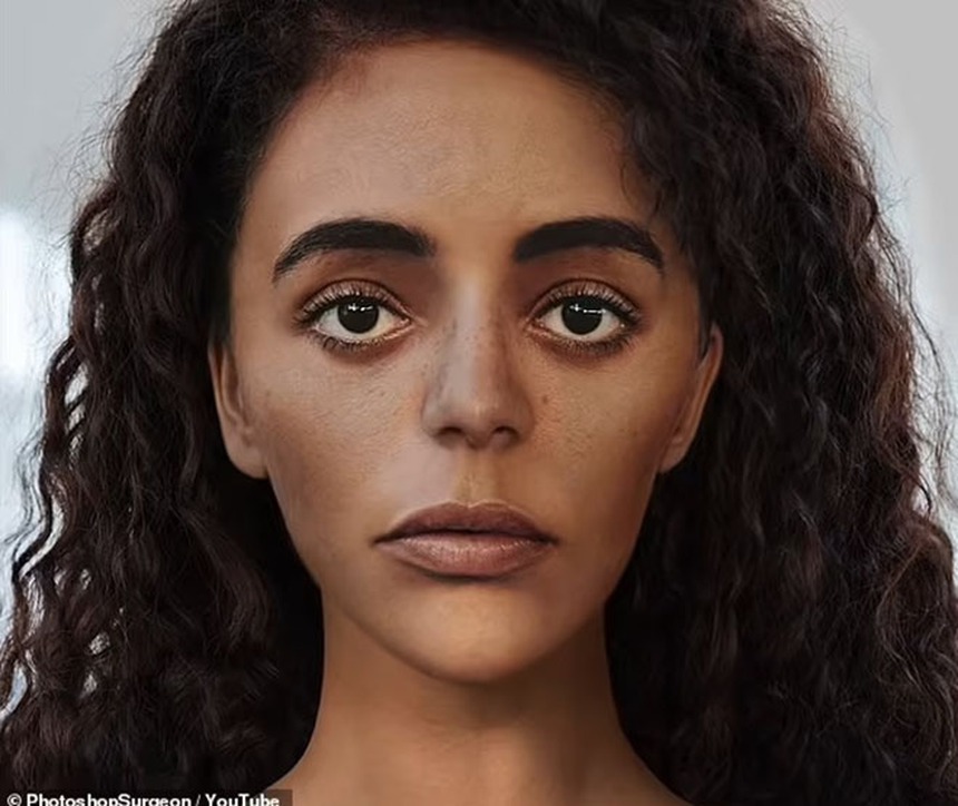 Khuôn mặt bà nội pharaoh Tutankhamun được tái tạo từ hài cốt 3.400 năm tuổi - Ảnh 2.