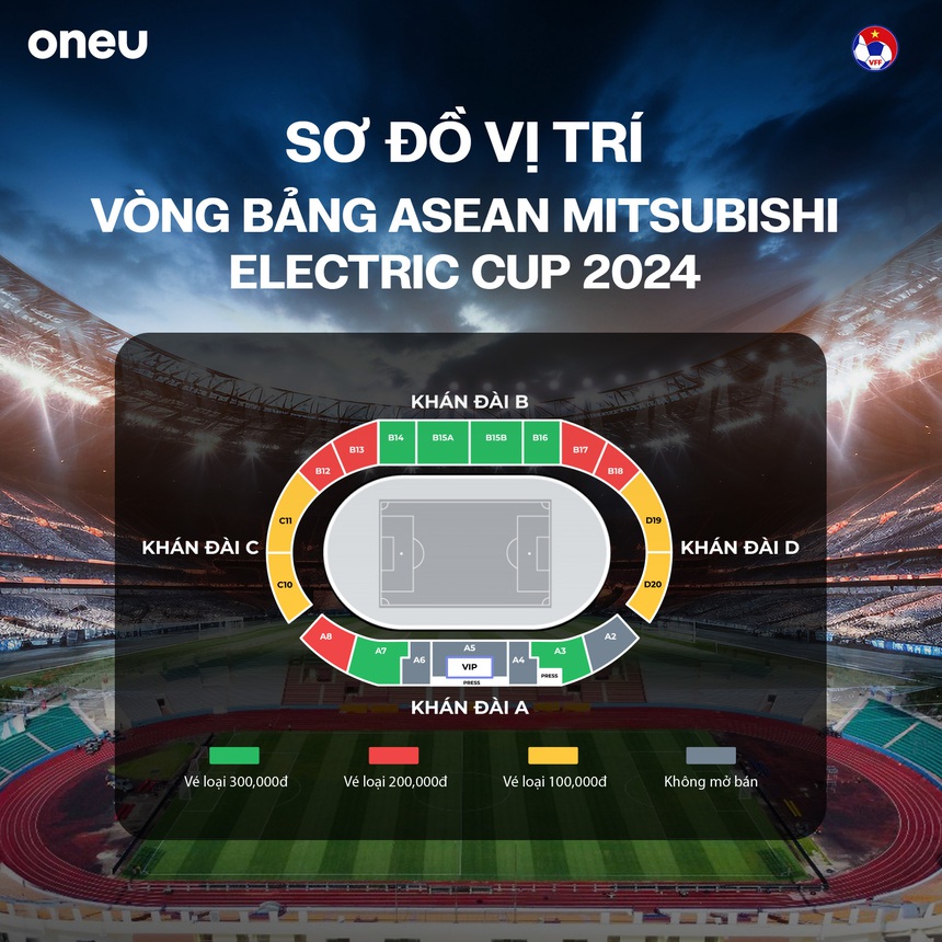 Vé xem ĐT Việt Nam đá AFF Cup 2024 rẻ đến khó tin, liệu các khán đài liệu có kín chỗ? - Ảnh 1. Vé xem ĐT Việt Nam