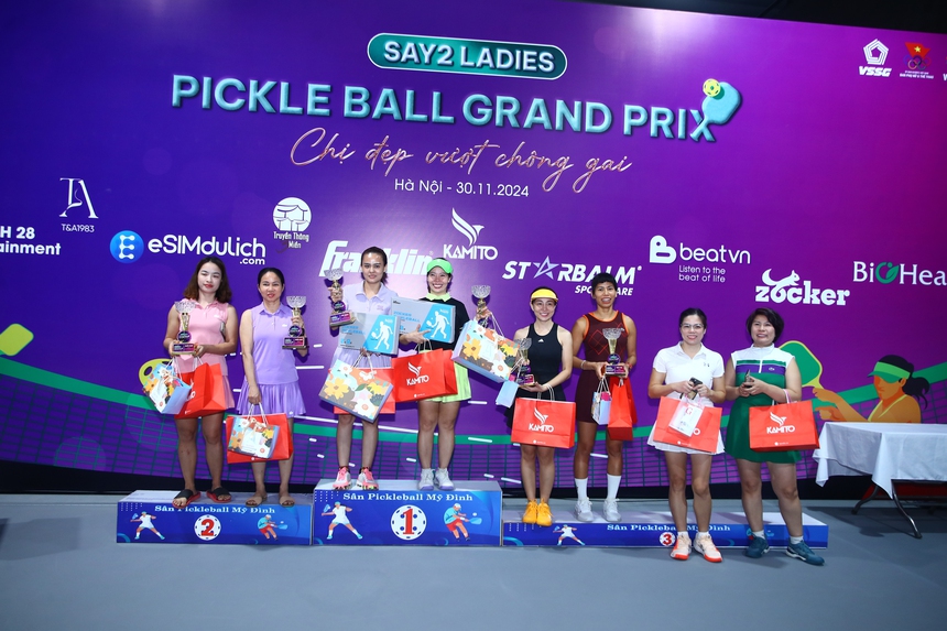 Say2 Ladies Pickleball Grand Prix tìm ra những nhà vô địch xuất sắc - Ảnh 1. Say2 Ladies Pickleball Grand Prix tìm ra những nhà vô địch xuất sắc - Ảnh 1.