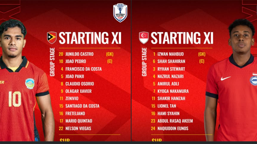 TRỰC TIẾP bóng đá Timor Leste vs Singapore 17h30 hôm nay: Joao Pedro đá chính ở Hàng Đẫy - Ảnh 4.