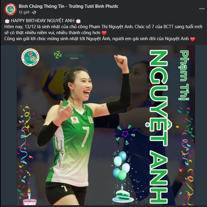 Nữ chủ công bóng chuyền Việt Nam được vinh đúng dịp sinh nhật tuổi 26, có em gái sinh song sinh đẹp không kém - Ảnh 1. Nữ chủ công bóng chuyền Việt Nam được vinh đúng dịp sinh nhật tuổi 26, có em gái sinh song sinh đẹp không kém - Ảnh 1.