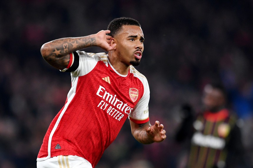 Gabriel Jesus lập hat-trick, Arsenal cùng Liverpool tiến vào bán kết Cúp Liên Đoàn Anh - Ảnh 1. Gabriel Jesus lập hat-trick, Arsenal cùng Liverpool tiến vào bán kết Cúp Liên Đoàn Anh - Ảnh 1.