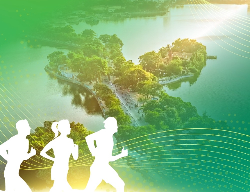 Hơn 2000 người chạy vì "Hành trình năng lượng xanh" quanh Hồ Tây - Ảnh 1. Hơn 2000 người chạy vì "Hành trình năng lượng xanh" quanh Hồ Tây - Ảnh 1.