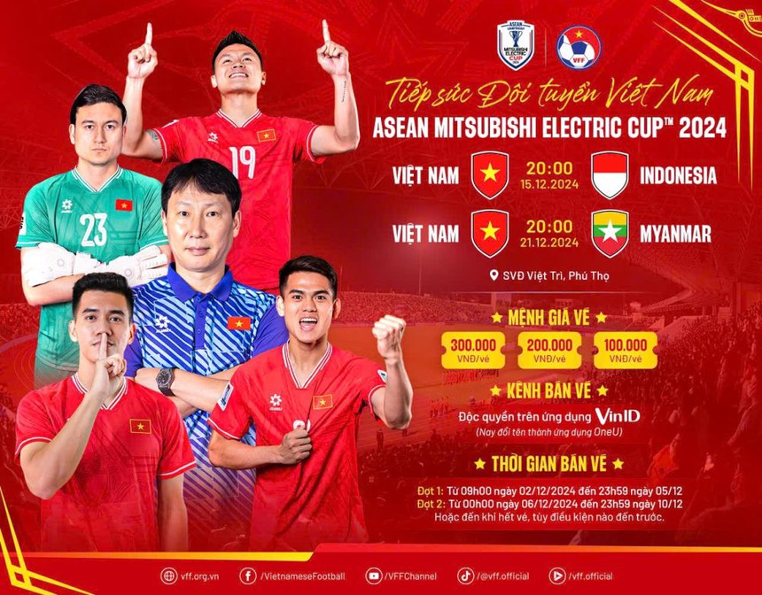 Giá vé xem AFF Cup 2024 ở Việt Nam so với các nước trong khu vực như thế nào? - Ảnh 1. Giá vé xem AFF Cup 2024 ở Việt Nam so với các nước trong khu vực như thế nào? - Ảnh 1.