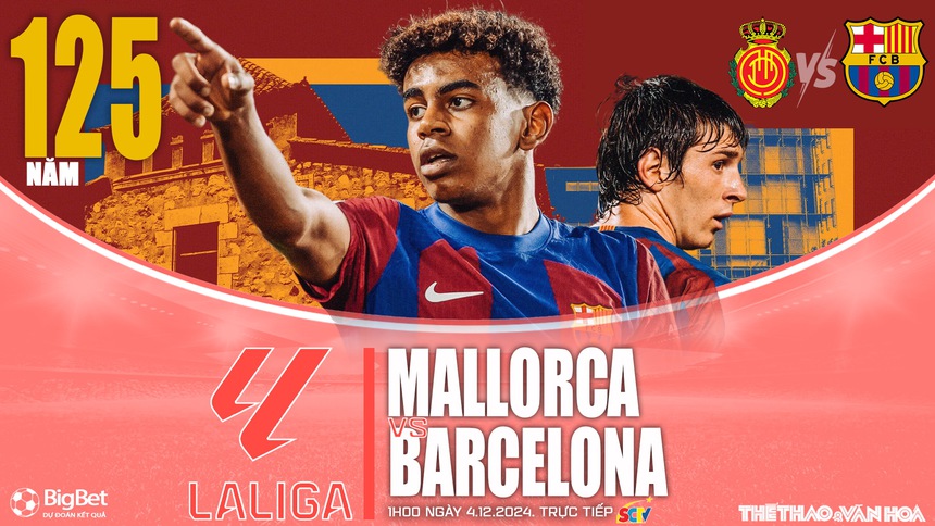 Nhận định, soi tỷ lệ Mallorca vs Barcelona (1h00 ngày 4/12), vòng 19 La Liga - Ảnh 1.