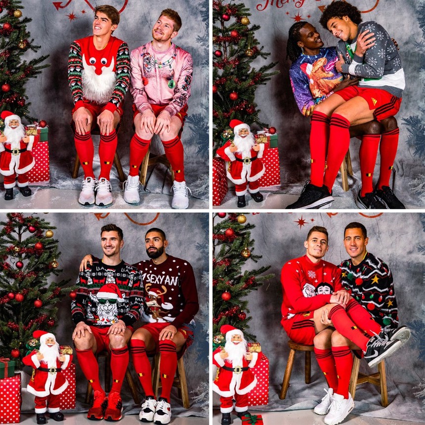 Cầu thủ đón Giáng sinh: Ông già Noel phát quà cho tuyển Việt Nam, Ronaldo chọn phong cách 'dị' nhân - Ảnh 4. Cầu thủ đón Giáng sinh: Ông già Noel phát quà cho tuyển Việt Nam, Ronaldo chọn phong cách 'dị' nhân - Ảnh 4.