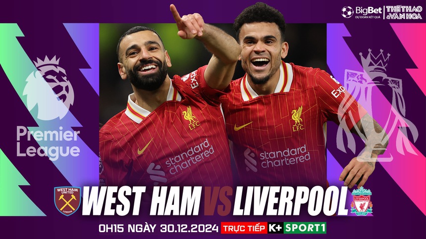 Nhận định, soi tỷ lệ West Ham vs Liverpool 0h15 ngày 30/12, vòng 19 Ngoại hạng Anh - Ảnh 1.
