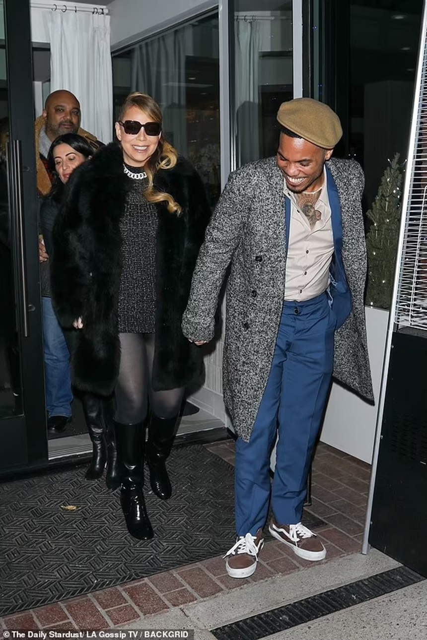 Mariah Carey và Anderson .Paak lại nắm tay tình tứ tại Aspen - Ảnh 3.