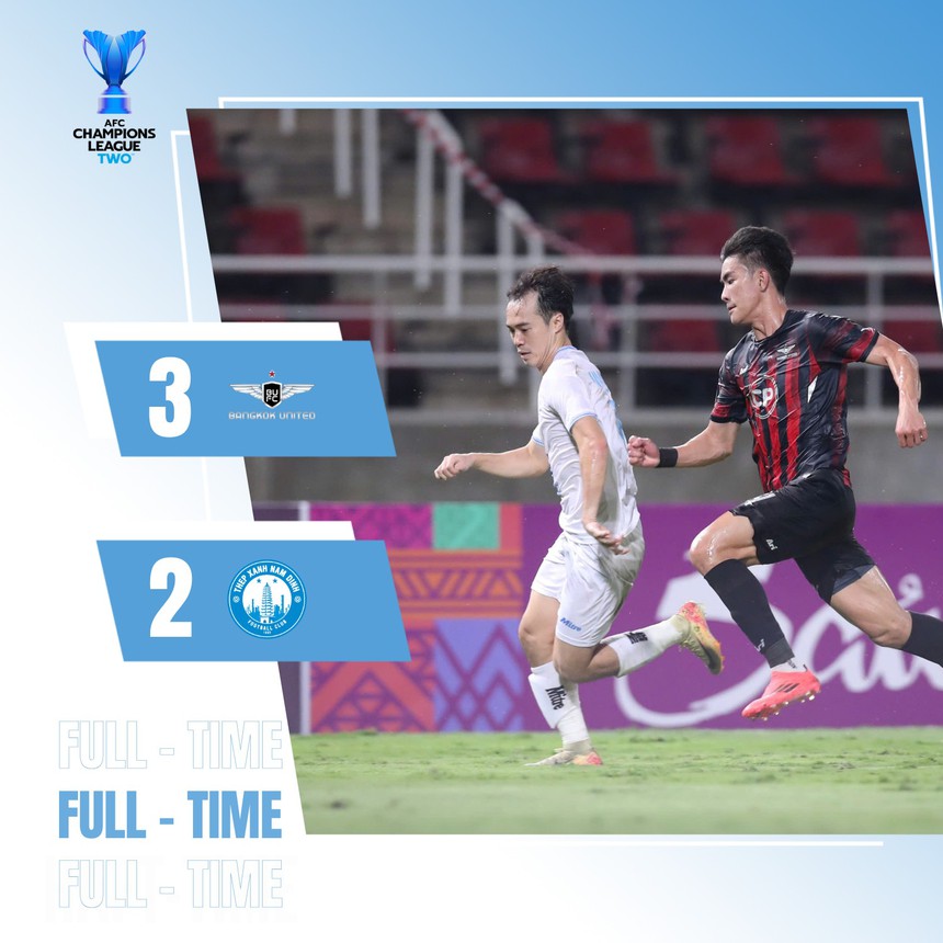 Nguyễn Xuân Son lập cú đúp sau khi được gọi lên ĐT Việt Nam, CLB Nam Định vẫn không thể thắng nhà vô địch của Thái Lan - Ảnh 2.