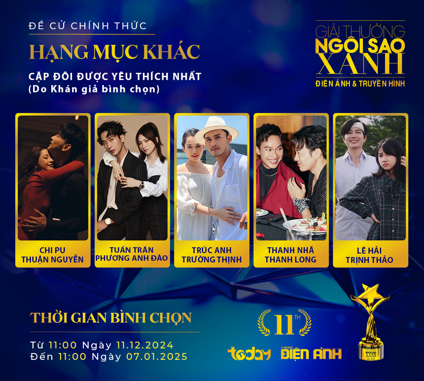 10 "Cặp đôi được yêu thích nhất" tiến vào vòng bình chọn Ngôi Sao Xanh - Ảnh 3.