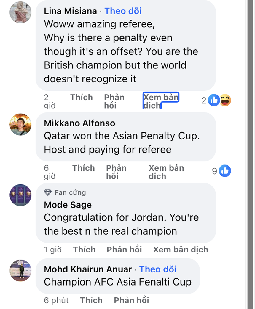 ĐT Qatar vô địch Asian Cup 2023 bằng 3 quả penalty, fan châu Á không phục - Ảnh 2.