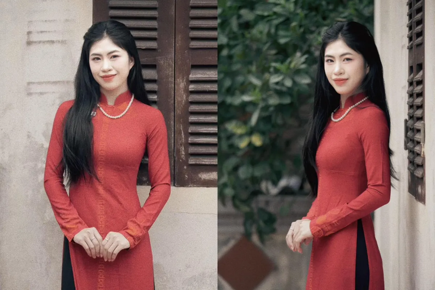 Thanh Nhã dịu dàng với áo dài, Trần Thị Duyên hở bạo khác lạ trong bộ ảnh đón Tết - Ảnh 6.