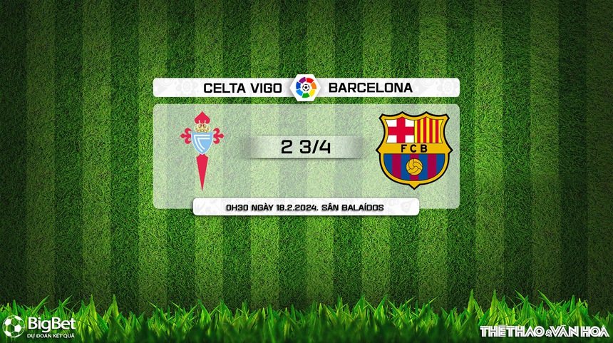 Nhận định bóng đá Celta Vigo vs Barcelona (00h30, 18/2), La Liga vòng 25 - Ảnh 9. Nhận định bóng đá Celta Vigo vs Barcelona (00h30, 18/2), La Liga vòng 25 - Ảnh 9.