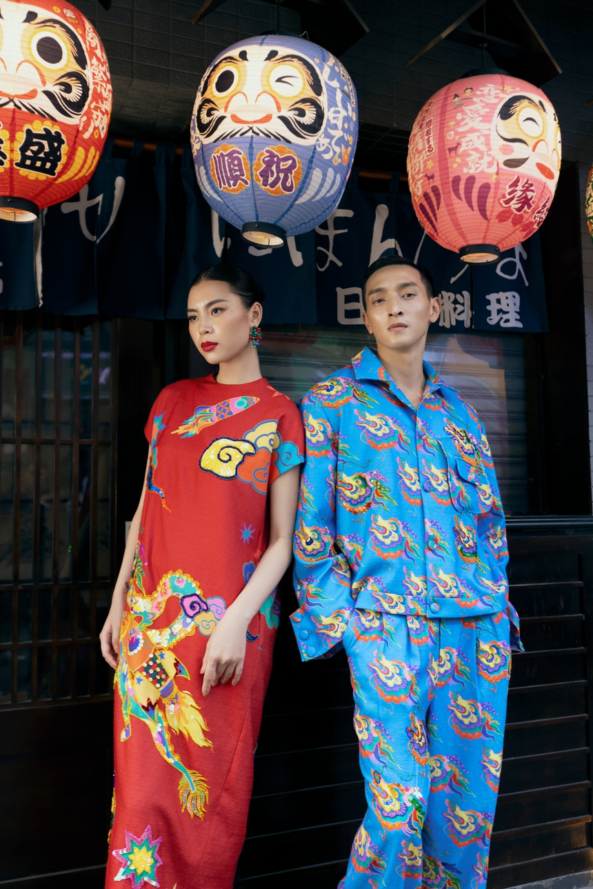 VUNGOC&SON quảng bá mùa xuân TP.HCM qua váy áo rực rỡ - Ảnh 6. VUNGOC&SON quảng bá mùa xuân TP.HCM qua váy áo rực rỡ - Ảnh 6.