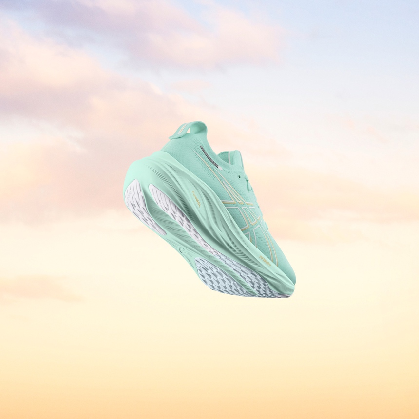 Nâng tầm trải nghiệm chạy mượt êm, thoải mái tinh thần với ASICS GEL- NIMBUS™ 26 - Ảnh 3. Nâng tầm trải nghiệm chạy mượt êm, thoải mái tinh thần với ASICS GEL- NIMBUS™ 26 - Ảnh 3.