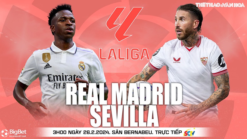 Nhận định bóng đá Real Madrid vs Sevilla (03h00, 26/2), La Liga vòng 26 - Ảnh 2.