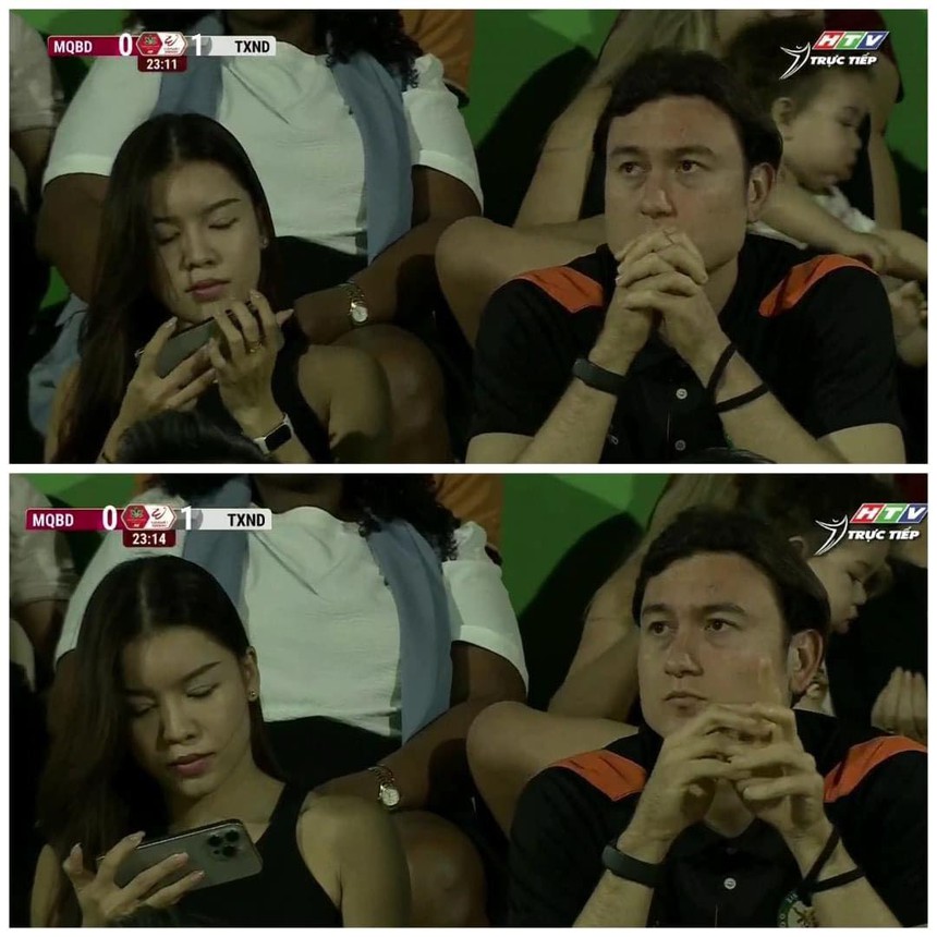 Tiền đạo ĐT Việt Nam ‘thông báo’ làm cha sau khi ghi bàn, Văn Lâm cùng bạn gái vỡ òa cảm xúc khi đội nhà chiến thắng - Ảnh 4.