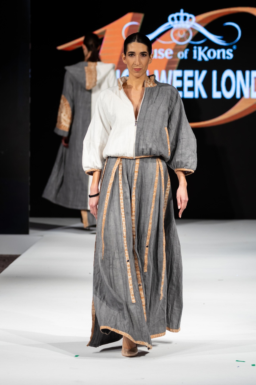 NTK La Phạm mang thổ cẩm Việt lên sàn diễn thời trang London - Ảnh 10. NTK La Phạm mang thổ cẩm Việt lên sàn diễn thời trang London - Ảnh 10.