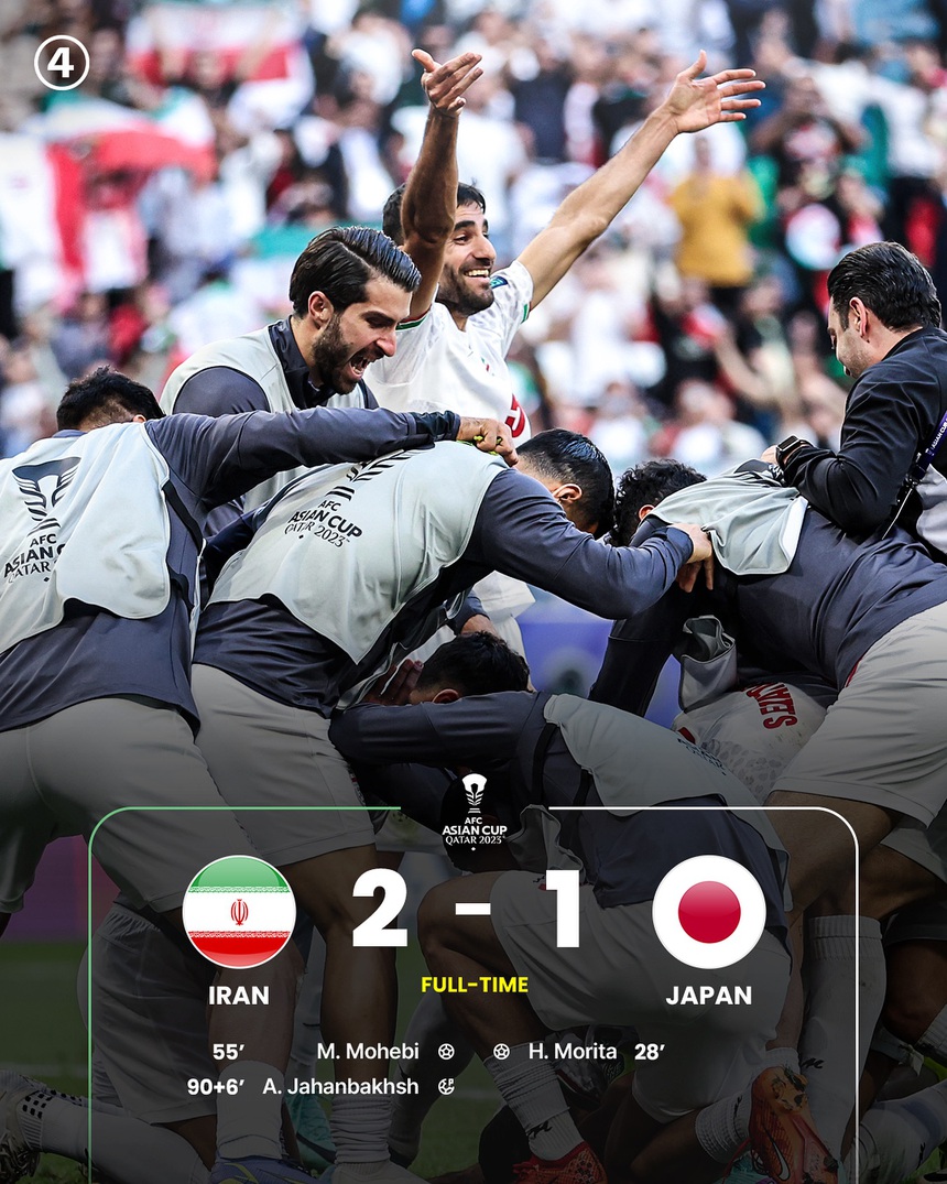 Iran ngược dòng thắng 2-1 ở tứ kết, ĐT Nhật Bản bị loại bởi quả 11m nghiệt ngã ở phút bù giờ - Ảnh 5. Iran ngược dòng thắng 2-1 ở tứ kết, ĐT Nhật Bản bị loại bởi quả 11m nghiệt ngã ở phút bù giờ - Ảnh 5.
