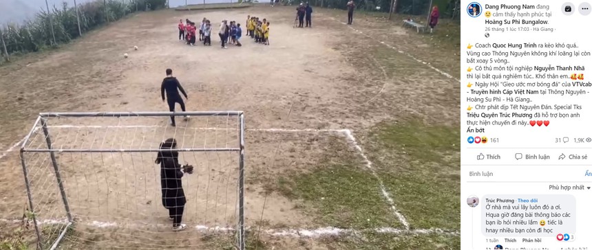 Thanh Nhã gây sốt khi diện trang phục dân tộc, sắm vai 'thủ môn bất đắc dĩ' trước Tết Nguyên Đán - Ảnh 4.