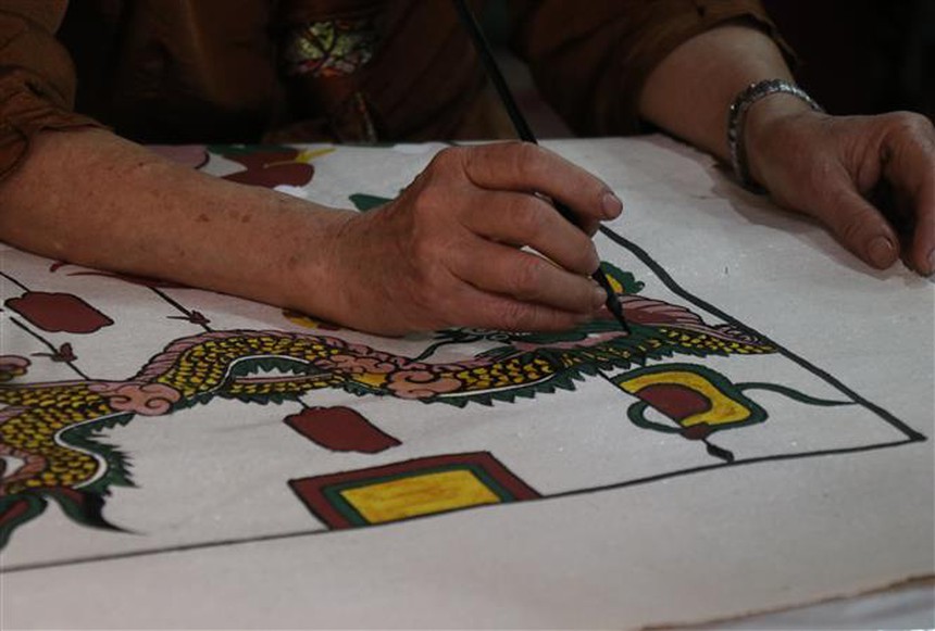 Năm Thìn nói chuyện hình tượng rồng trong tranh Đông Hồ - Ảnh 2.