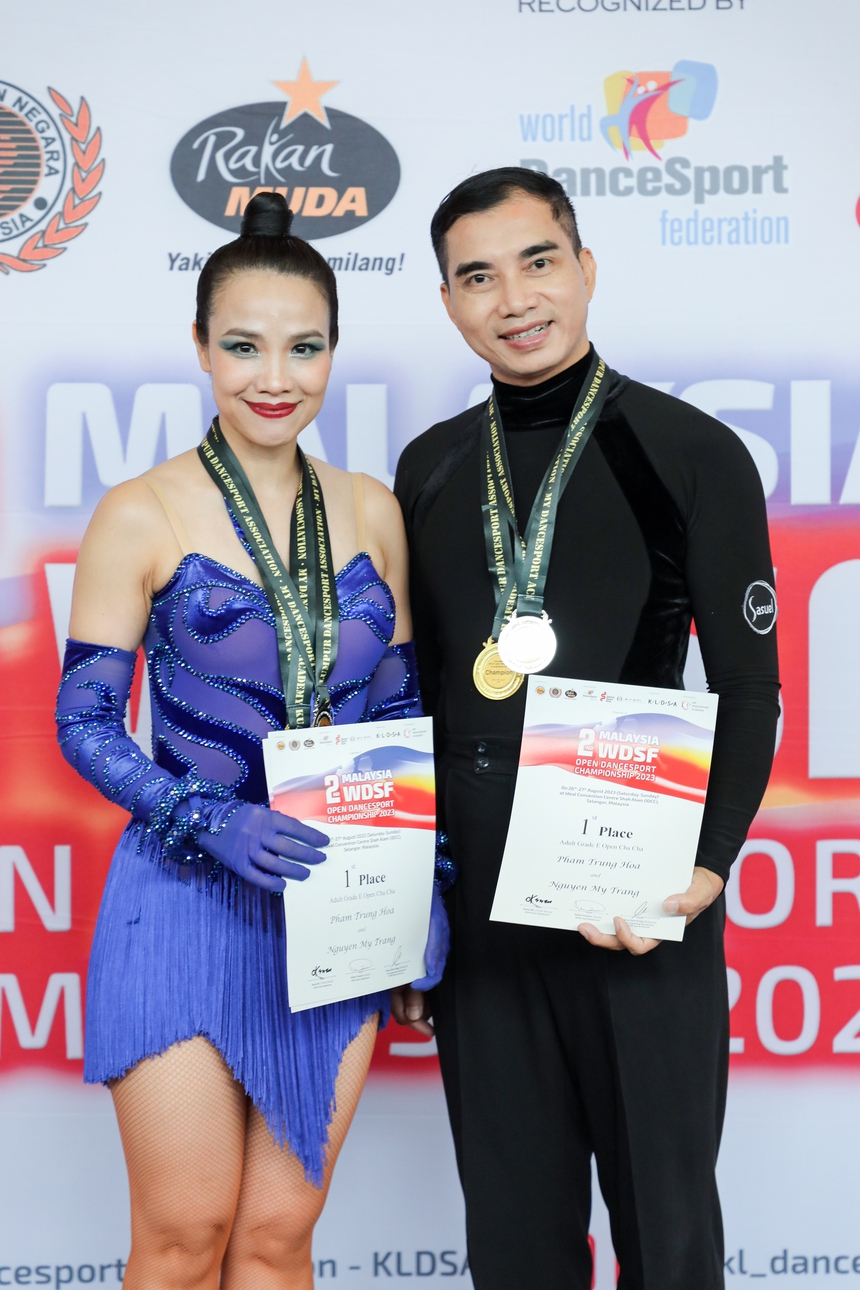 Lần đầu tiên Việt Nam có cặp đôi VĐV tham dự Giải Vô địch Thế giới Dancesport Hạng tuổi Trung niên - Ảnh 3. Lần đầu tiên Việt Nam có cặp đôi VĐV tham dự Giải Vô địch Thế giới Dancesport Hạng tuổi Trung niên - Ảnh 3.