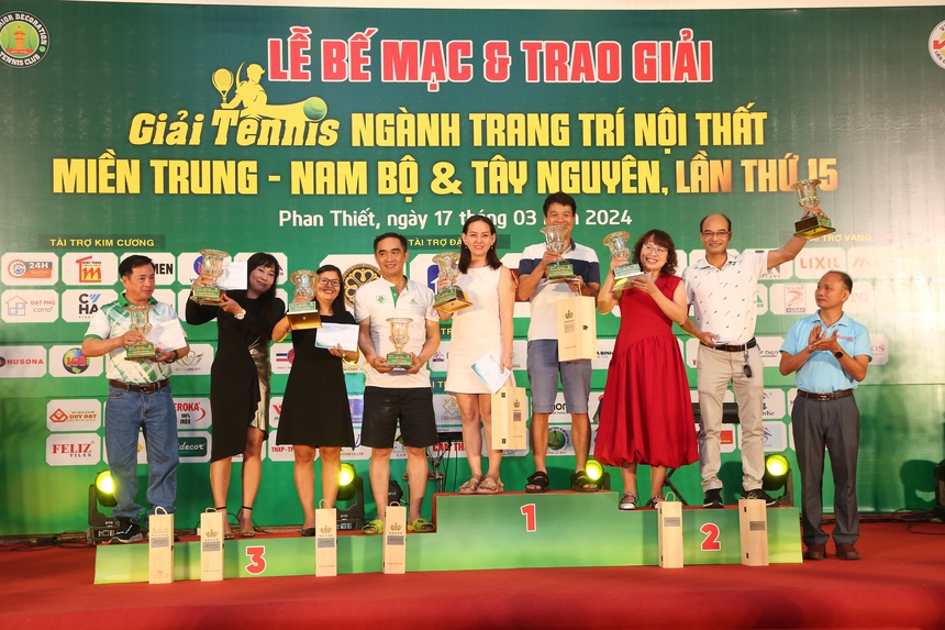Giải quần vợt Ngành Trang trí nội thất Miền Trung Nam Bộ và Tây Nguyên lần thứ 15 kết thúc với nhiều điểm nhấn mới - Ảnh 3.