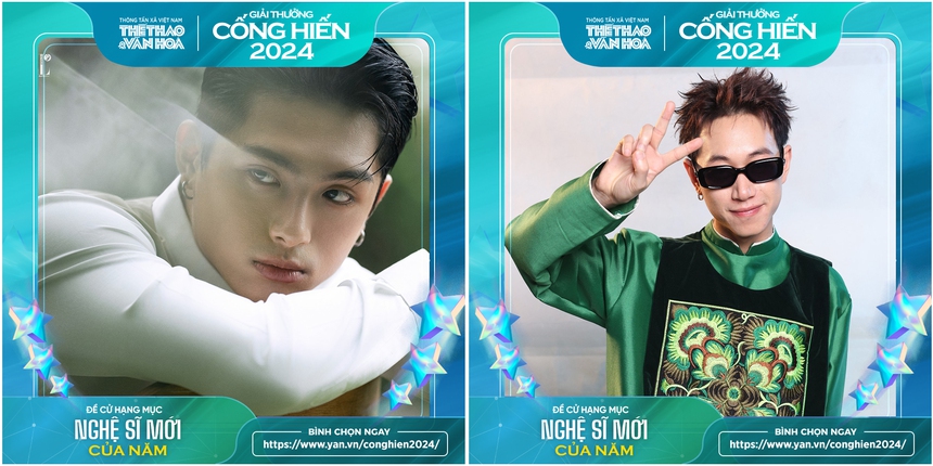 Giải Cống hiến lần 18 - 2024: Những chàng trai trẻ 'gây bão' làng nhạc - Ảnh 6. Giải Cống hiến lần 18 - 2024: Những chàng trai trẻ 'gây bão' làng nhạc - Ảnh 6.