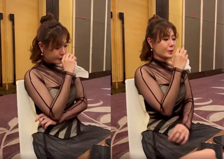 Thanh Hương bật khóc khi lần đầu xuất hiện hậu thông báo ly hôn - Ảnh 3. Thanh Hương bật khóc khi lần đầu xuất hiện hậu thông báo ly hôn - Ảnh 3.