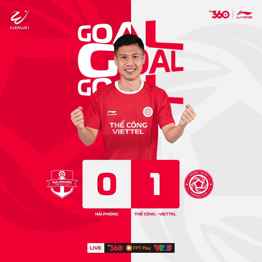 Tiến Dũng phản lưới, Viettel rơi điểm trên sân của Hải Phòng - Ảnh 2.