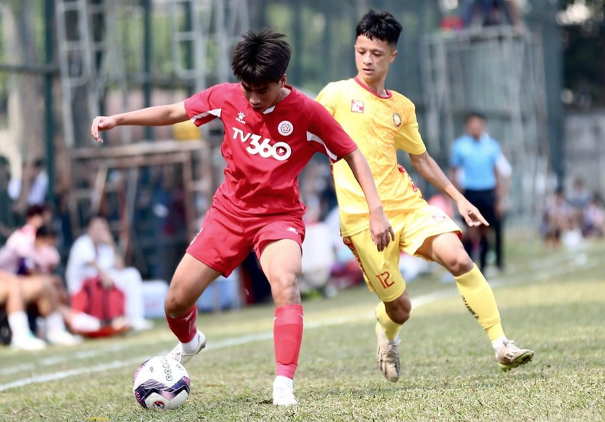 Đàn em Hoàng Đức thể hiện bộ mặt khác ở giải trẻ quốc gia - Ảnh 1. Đàn em Hoàng Đức thể hiện bộ mặt khác ở giải trẻ quốc gia - Ảnh 1.