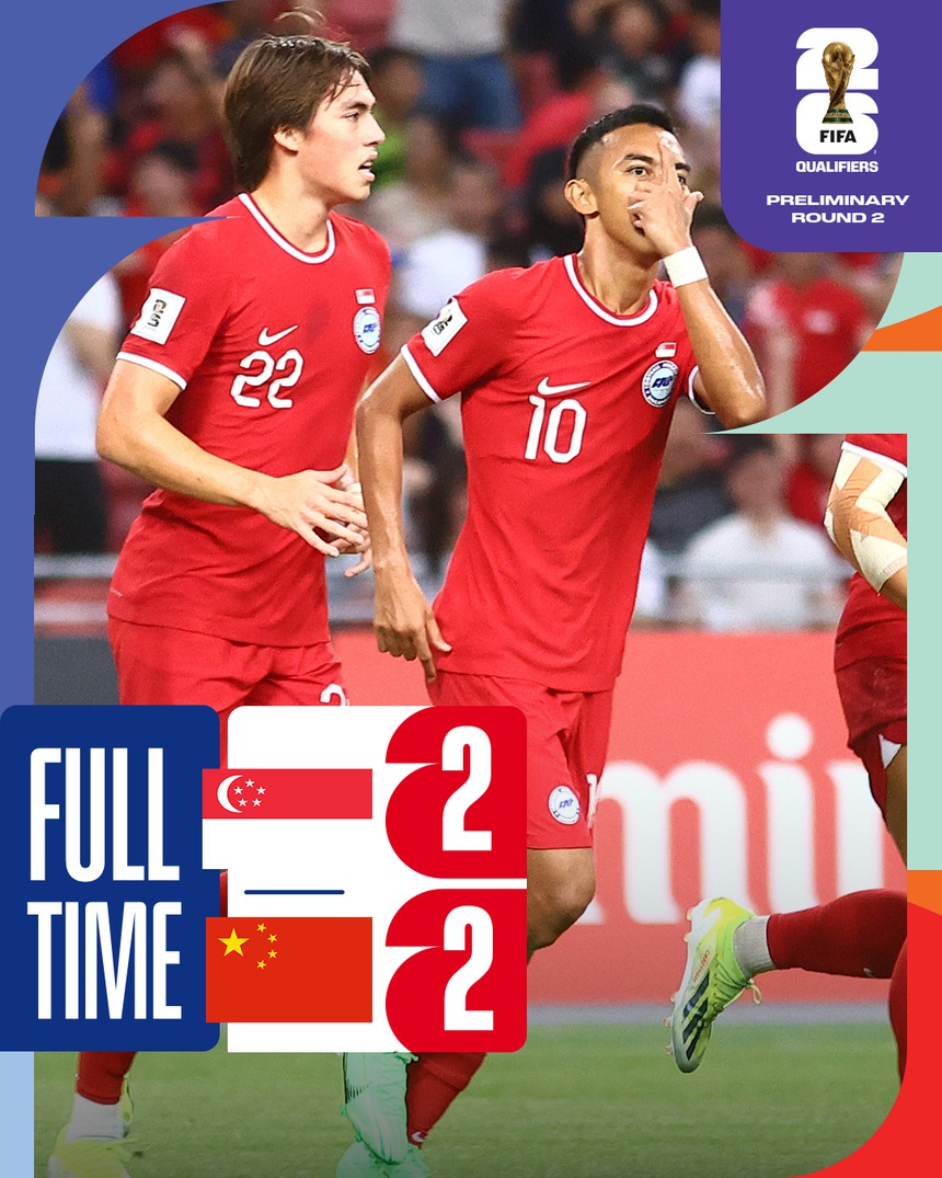 Truyền thông Trung Quốc thất vọng khi đội nhà hòa Singapore và xếp dưới Thái Lan, nguy cơ bị loại sớm hiện ra - Ảnh 2.