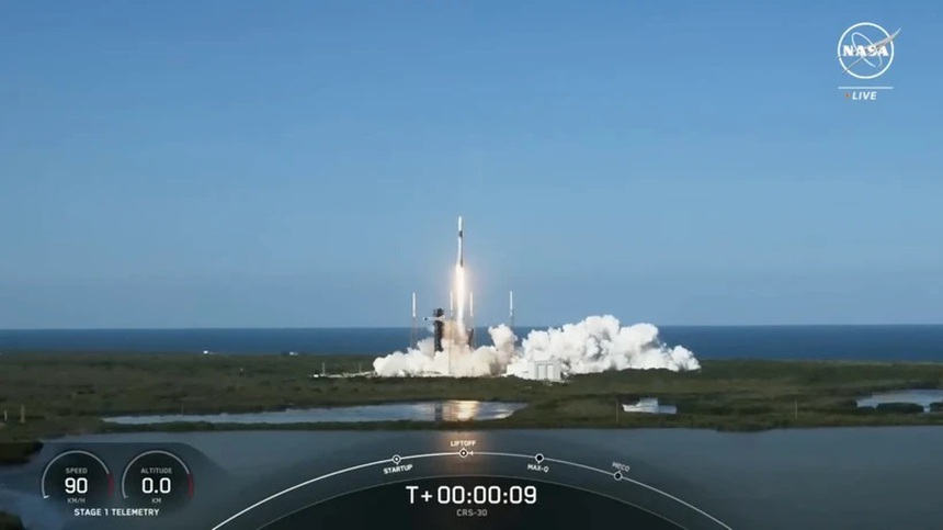 NASA và SpaceX triển khai chuyến tiếp tế thứ 30 lên Trạm vũ trụ quốc tế ISS - Ảnh 1. NASA và SpaceX triển khai chuyến tiếp tế thứ 30 lên Trạm vũ trụ quốc tế ISS - Ảnh 1.